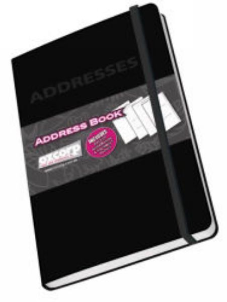 Picture of ADDRESS BOOK OZCORP MINI 8.5X12.5CM BLAC