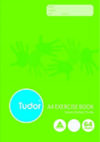 Picture of EXERCISE BOOK A4 14MM D/3RDS 64 PAGE TUD