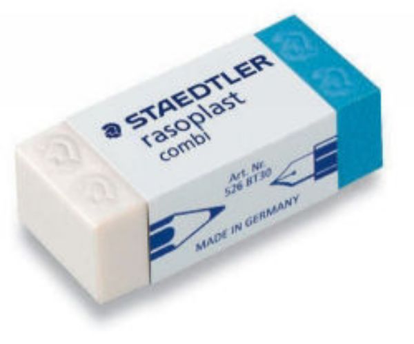 Picture of ERASER STAEDTLER DUO PLASTIC 526BT30