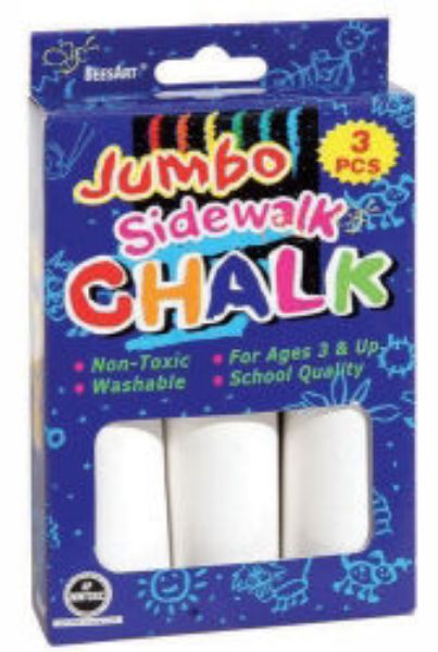 Picture of CHALK BEESART WHITE SIDEWALK JUMBO 3'S