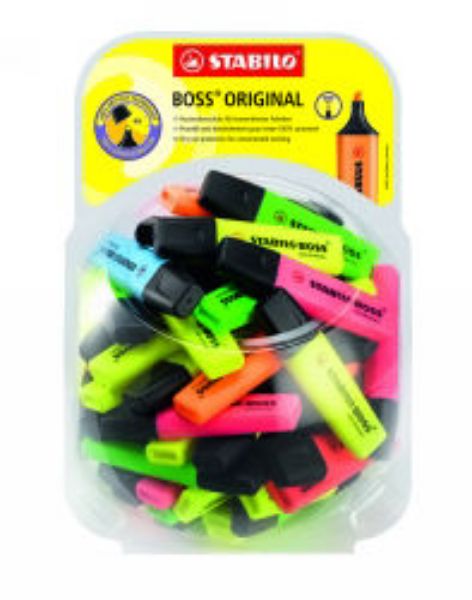 Picture of HIGHLIGHTER STABILO BOSS IN FISHBOWL DIS