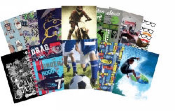 Picture of BOOK JACKETS SPENCIL A4 BOY ASSORTED DES