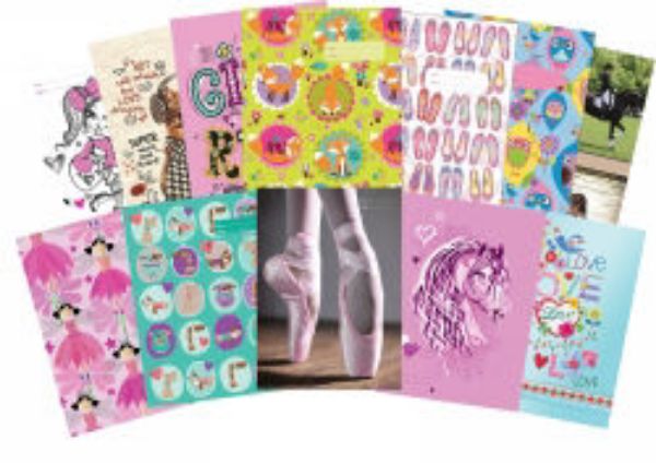 Picture of BOOK JACKETS SPENCIL A4 GIRL ASSORTED DE