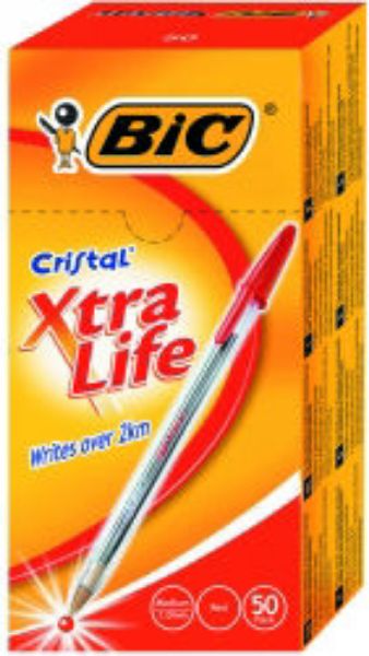 Picture of PEN BIC BP CRISTAL ORIGINAL MEDIUM RED B