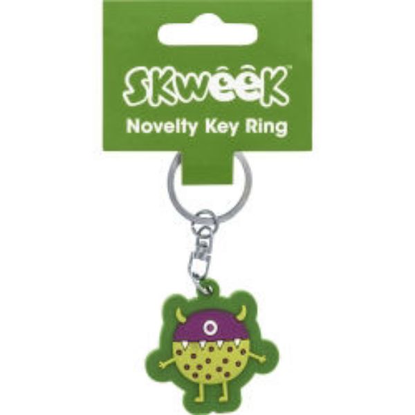 Picture of KEY RING SKWEEK NOVELTY RUBBER GREEN