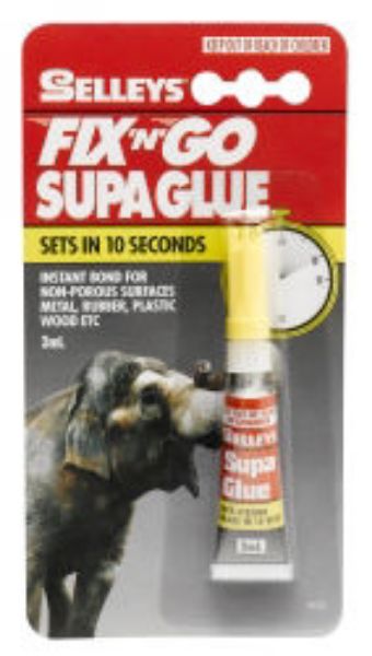 Picture of GLUE SELLEYS SUPA GLUE FIX N GO 3ML