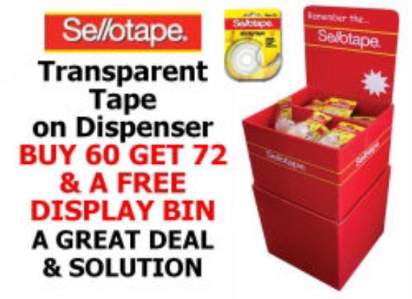 Picture of TAPE STICKY SELLO 18X25MM DISPENSER DUMP