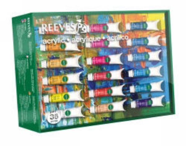 Picture of PAINT REEVES ACRYLIC 36 COLOUR BOX