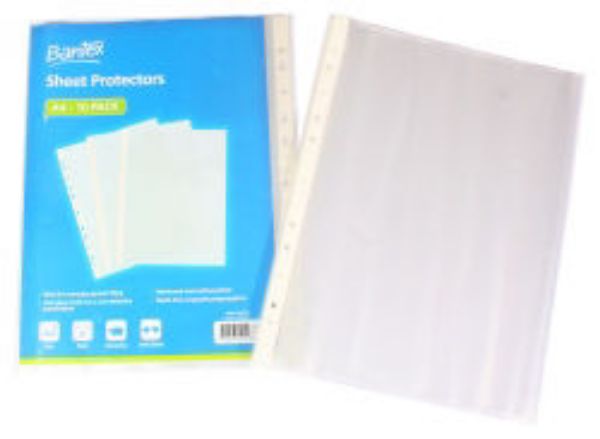 Picture of SHEET PROTECTORS BANTEX A4 35 MICRON PK1