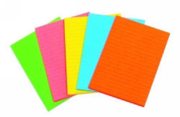 Picture of OFFICE PADS ACCO A6 FLURO 40LF 5 ASSTD C