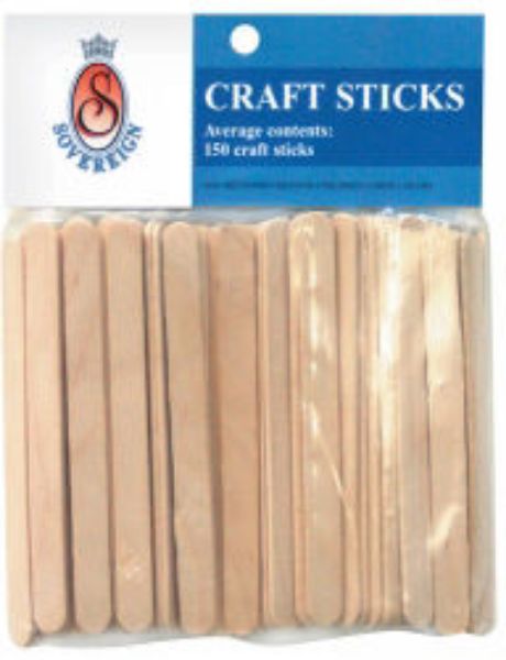 Picture of POPSTICKS STAT WOODEN PLAIN PK150