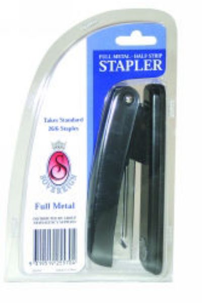 Picture of STAPLER STAT HALF STRIP METAL BLACK