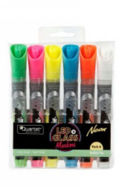 Picture of MARKER LED QUARTET NEON DRY ERASE ASST C