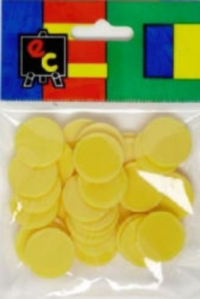 Picture of TOY COUNTERS SMALL YELLOW 20MM