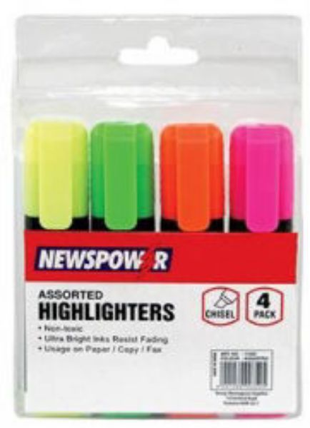 Picture of HIGHLIGHTER NEWSPOWER ASSORTED WLT4