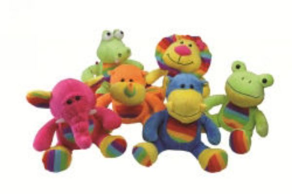 Picture of SOFT TOY ELKA XMAS 2013 RAINBOW ANIMALS