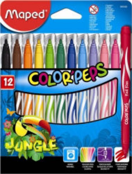 Picture of MARKER FELT TIP MAPED COLOR'PEPS JUNGLE