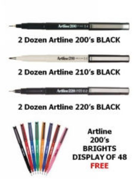 Picture of PEN ARTLINE BONUS DEAL BUY 6 DOZ + 4DOZ