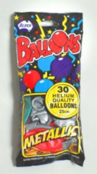 Picture of BALLOONS ALPEN METALLIC MIXED 30'S