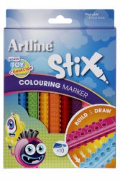 Picture of MARKERS ARTLINE STIX PACK 10 ASSORTED CO