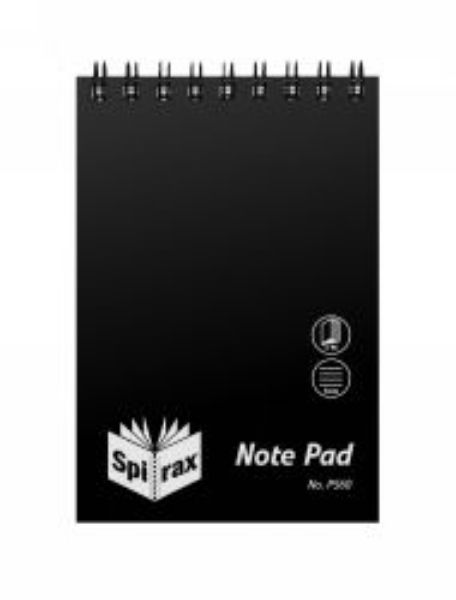 Picture of NOTEBOOK SPIRAX P560 PP T/O 96PG BLACK