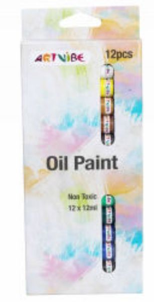 Picture of PAINT ARTVIBE OIL COLOURS  12 TUBES X12M