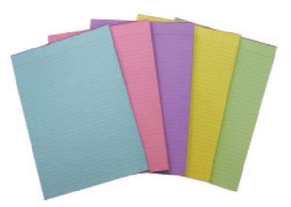 Picture of OFFICE PADS QUILL A4 BANK RULED ASST COL