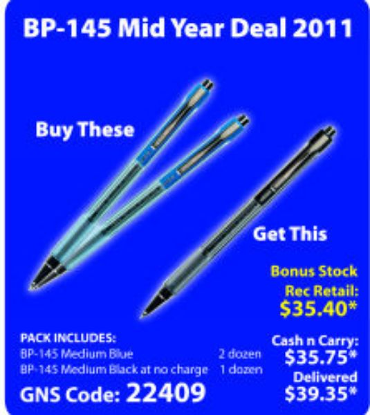 Picture of PEN PILOT BP145 MYO DEAL BUY 2 GET ONE F