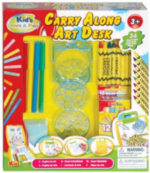 Picture of ACTIVITY CARRY ALONG ART DESK 34 PIECE