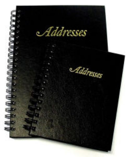 Picture of ADDRESS BOOK C/LAND 125X95 H/C BLACK L/G