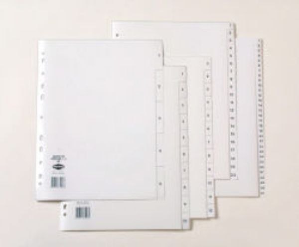 Picture of DIVIDER A4 1-5 TAB MARBIG P/P WHITE 3510